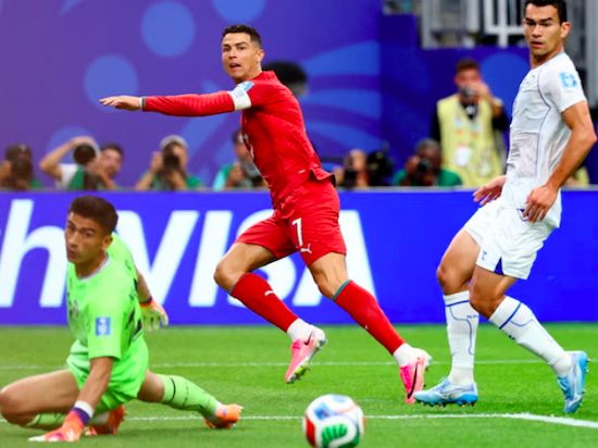 Portugal's Cristiano Ronaldo scores brilliant counter-attacking goal.