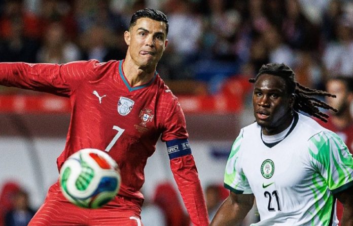 Action during International Friendly match between Nigeria and Portugal, in Leira, Portugal.