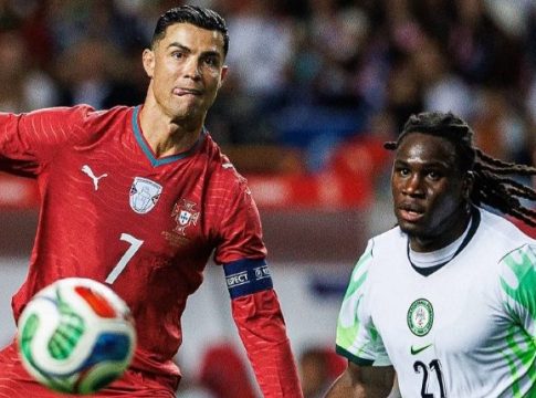 Action during International Friendly match between Nigeria and Portugal, in Leira, Portugal.