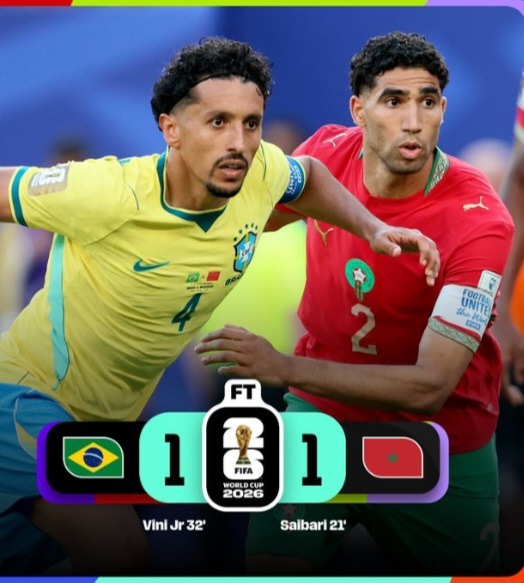 Morocco Holds Brazil In Thrilling World Cup Encounter