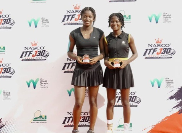 Nigerian pair of Success Ogunjobi (L) and Emmanuel Kwange (R).