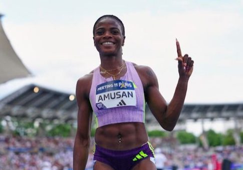 Nigerian sprint sensation, Tobi Amusan.