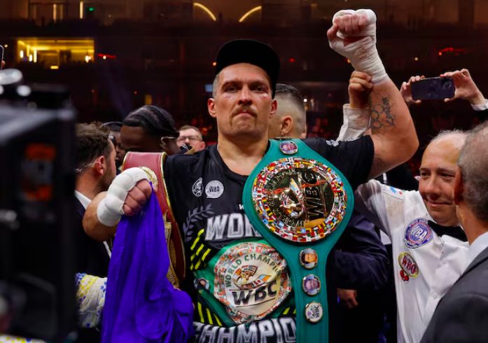 Ukraine's undefeated heavyweight boxing world champion, Oleksandr Usyk