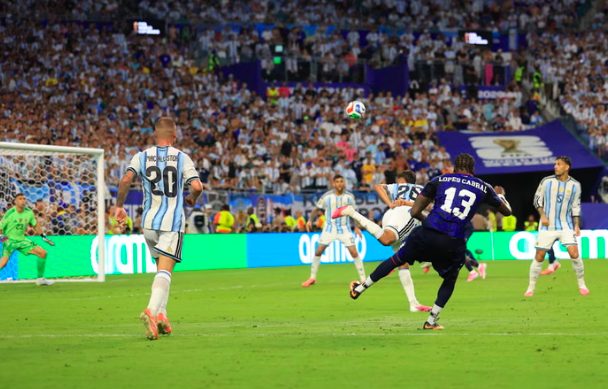 Cape Verde's Sidny Lopes Cabral scores brilliant goal against Argentina.