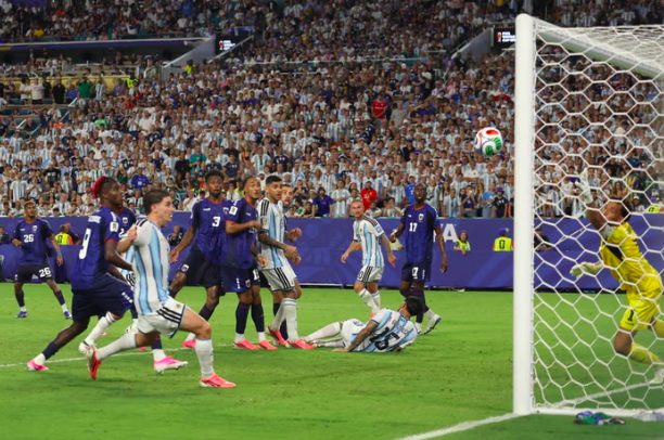 Christian Romero's header deflects for an own-goal against Cape Verde