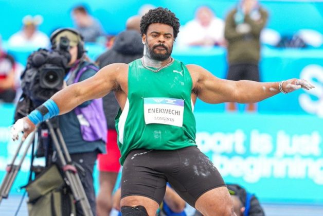 Team Nigeria's Chukwuebuka Enekwechi.
