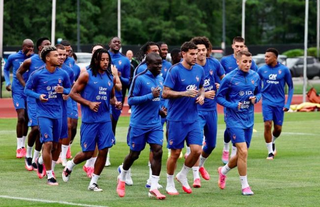 France in training