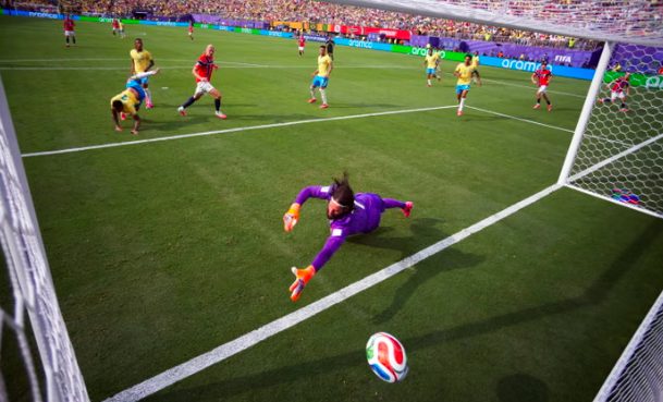 Norway striker Erling Haaland scores brilliant header against Brazil.