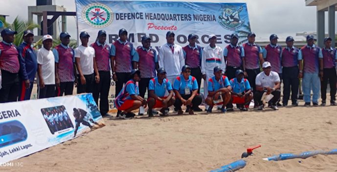 Nigerian Military Wrestlers Target Global Beach Glory