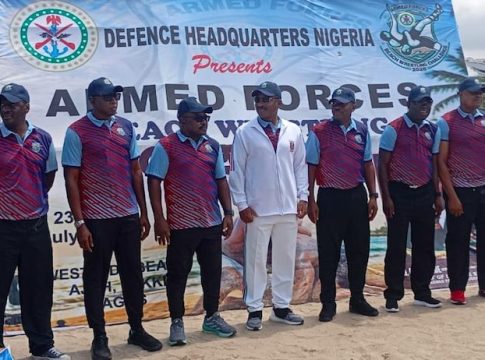 Nigerian Military Wrestlers Target Global Beach Glory