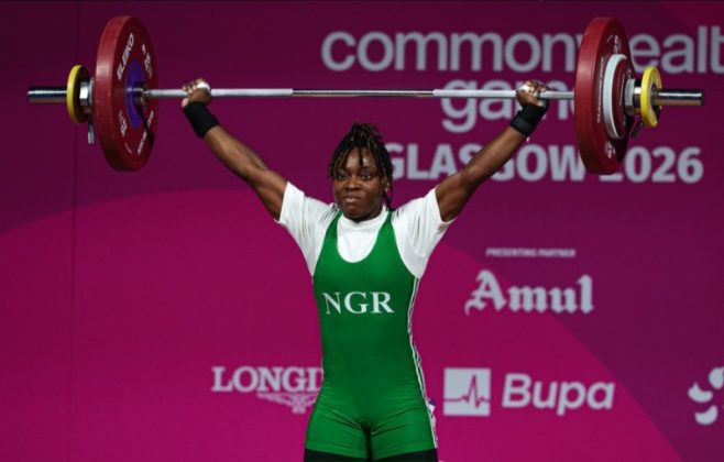 Nigerian weightlifter Ruth Imoeayo Ayodele