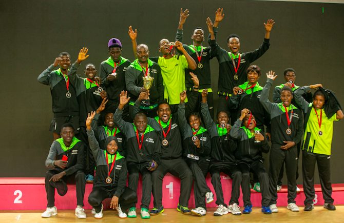 Team Nigeria athletes at the 2026 ITTF Africa Youth Championships.