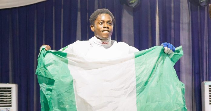 Nigerian fencer, Oghenegaren Esiovwa-Thompson.