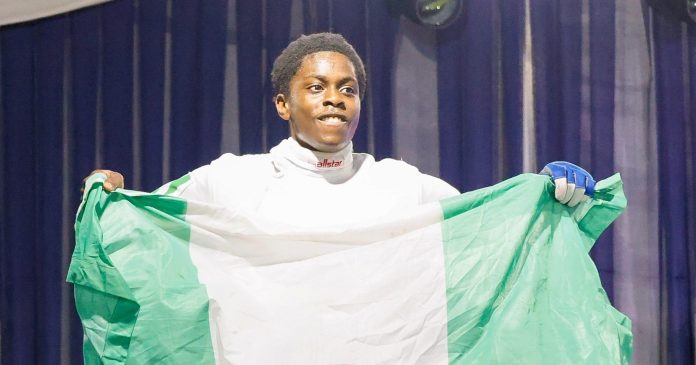 Nigerian fencer, Oghenegaren Esiovwa-Thompson.