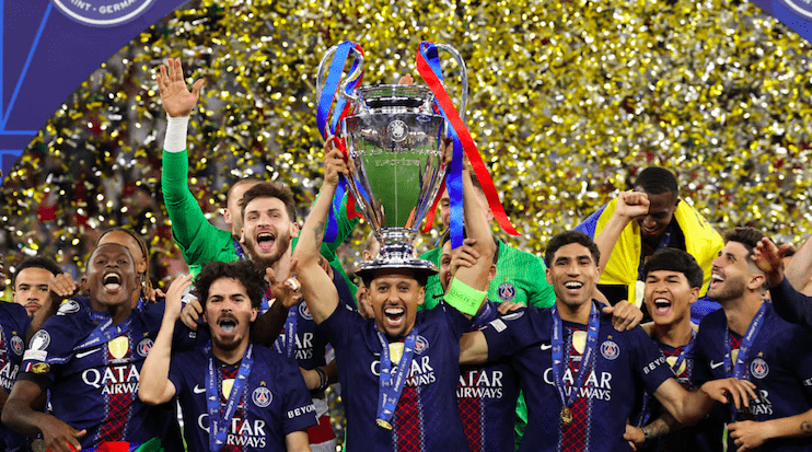 PSG lifts 2026 UEFA Champions League trophy