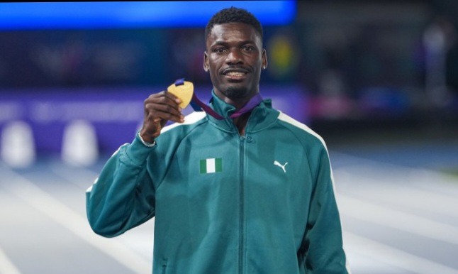 Team Nigeria's Ezekiel Nathaniel