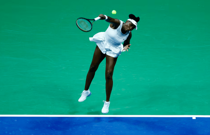 Venus Williams in action.