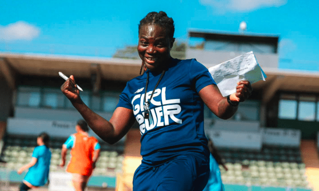 Former Nigerian international footballer and Olympian, Ayisat Yusuf.2
