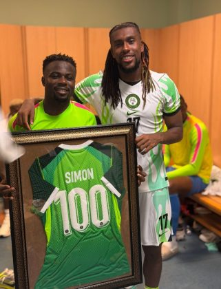 Moses Simon Makes 100th Appearance for the Super Eagles of Nigeria.