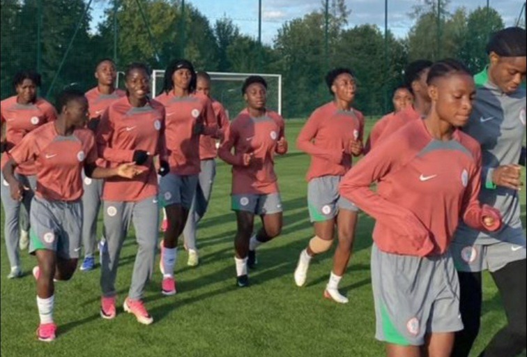 Falconets in training.