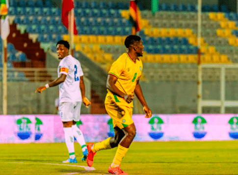 Action during 2027 CAF Africa Cup of Nations qualifier between Sierra Leone and Zimbabwe.