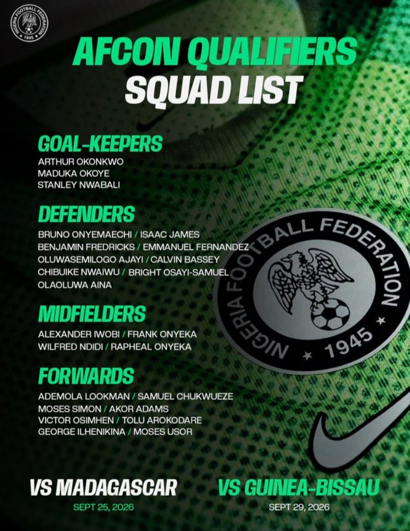 Super Eagles squad