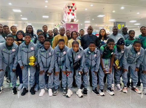 Nigeria’s triumphant U-17 women’s football team, the Flamingos.